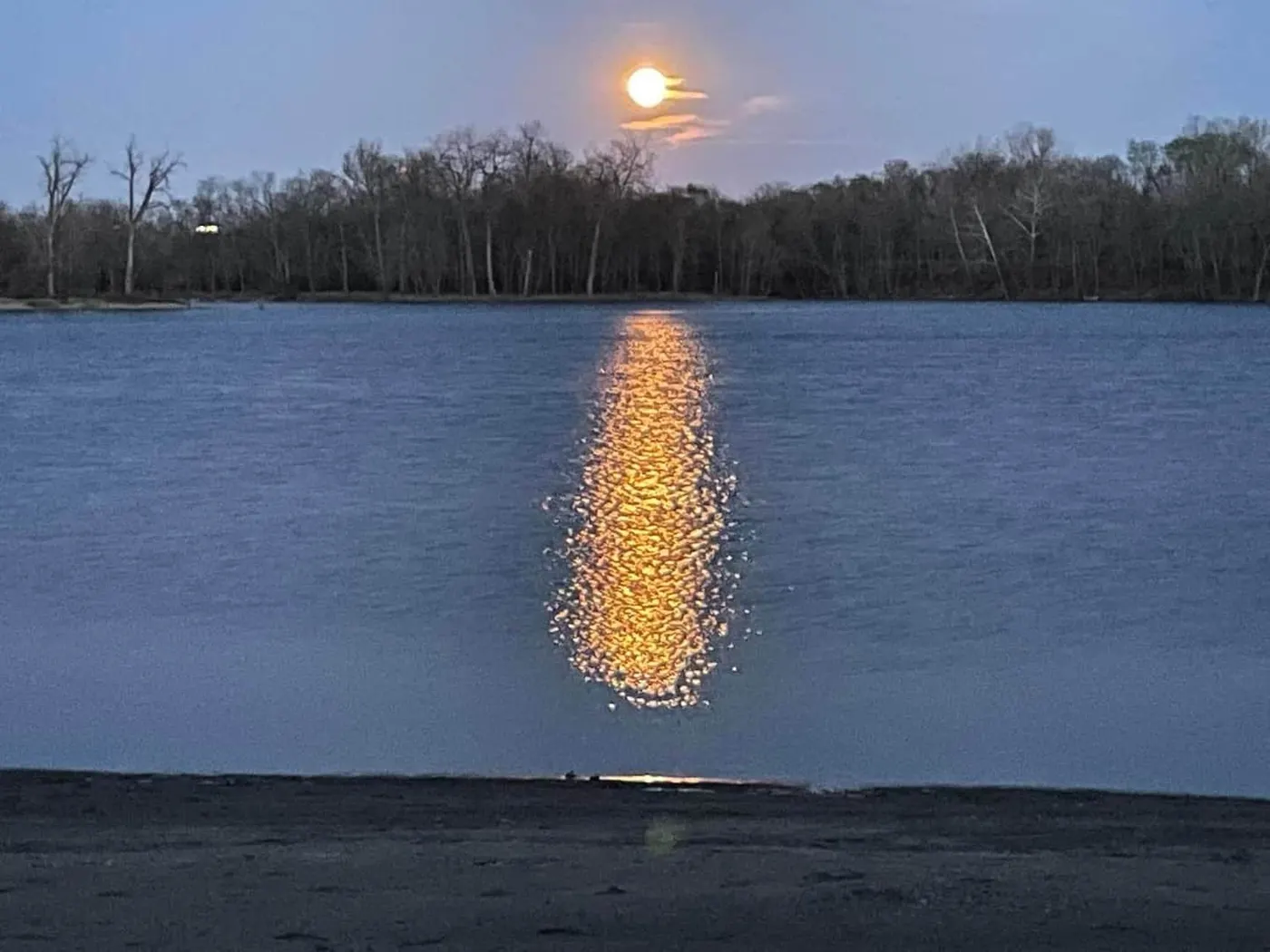 Lake at sunset
